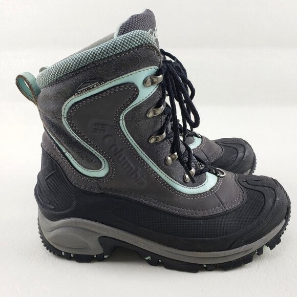Columbia Whitefield Waterproof Snow Boot Womens 8 Gray Leather Insulated Winter - Picture 1 of 11